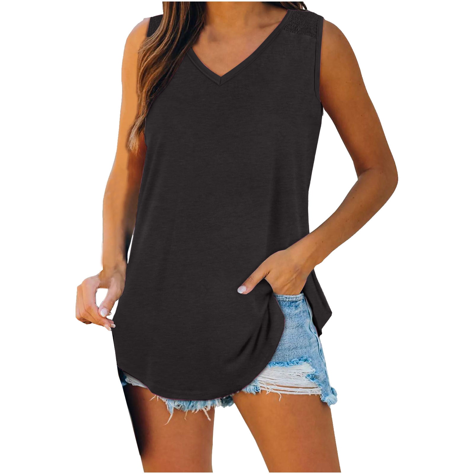 TAIPOVE Women's Long Sleeve Deep V Neck Ribbed Shirt Wrap Ruched Sexy Going Out Tops Slim Fit Trendy Fall Winter Outfits 3152192
