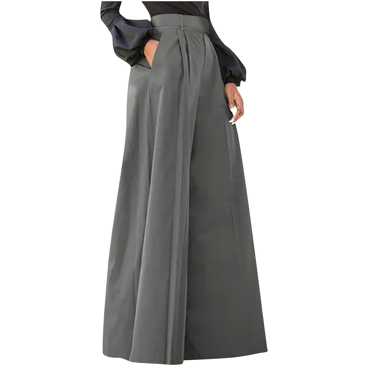 Seamed Wide Leg Palazzo Pants