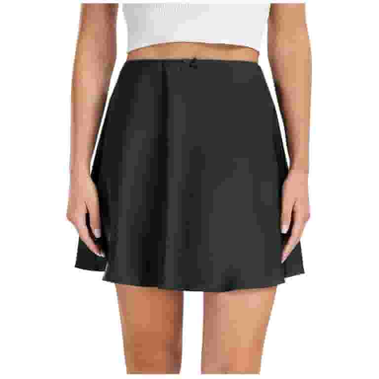 【新品未使用】Silky velor mini skirt being S Zkozptok Women Satin Mini Skirt Silk Elastic Waisted Skirt