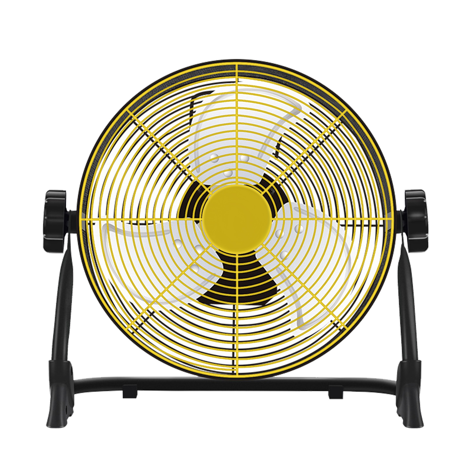 Zksm 12 Inch Battery Powered Fan, Rechargeable Cordless Floor Fan, Portable Outdoor Camping Fan up to 32 Working Hours, Ideal for Travel, Tent, Home, Bedroom