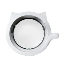 Zksm Cat Door - Round Security ABS 4 Ways Modes Interior Exterior Door for Dog