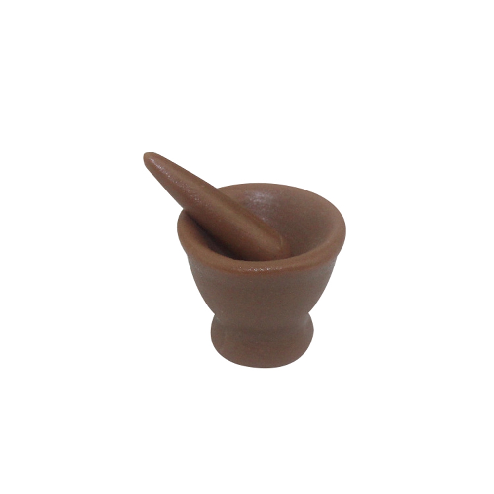 Dollhouse Ceramic Pestle & Mortar Miniature - 1:12 Scale Kitchen Cooking Accessory