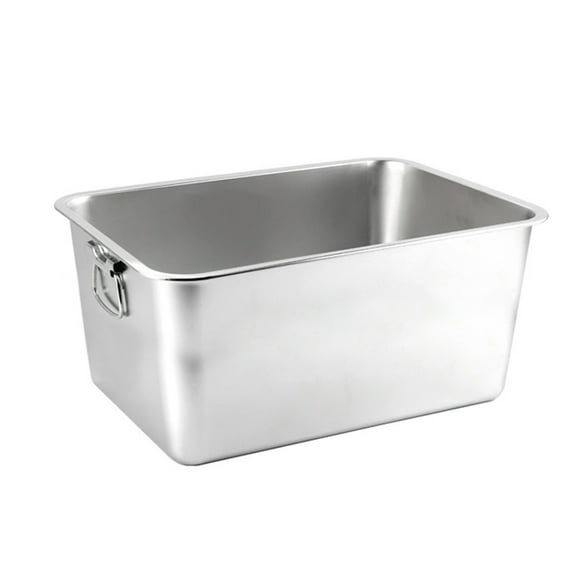 Zksm Stainless Steel Cat Litter Box - Low Entry, Broken-Resistant, Spacious Metal Pan - Pet Accessories