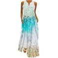 Zkuisw Summer Dresses For Women 2025 Casual Loose Flowy Beach Dress
