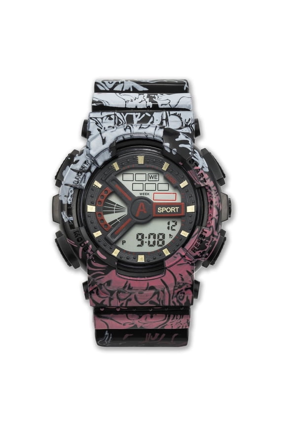 Transparent small square sports electronic watch for men and women students
