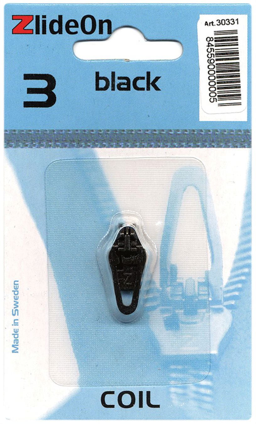 ZlideOn Zipper Pull Replacements Coil 3Black