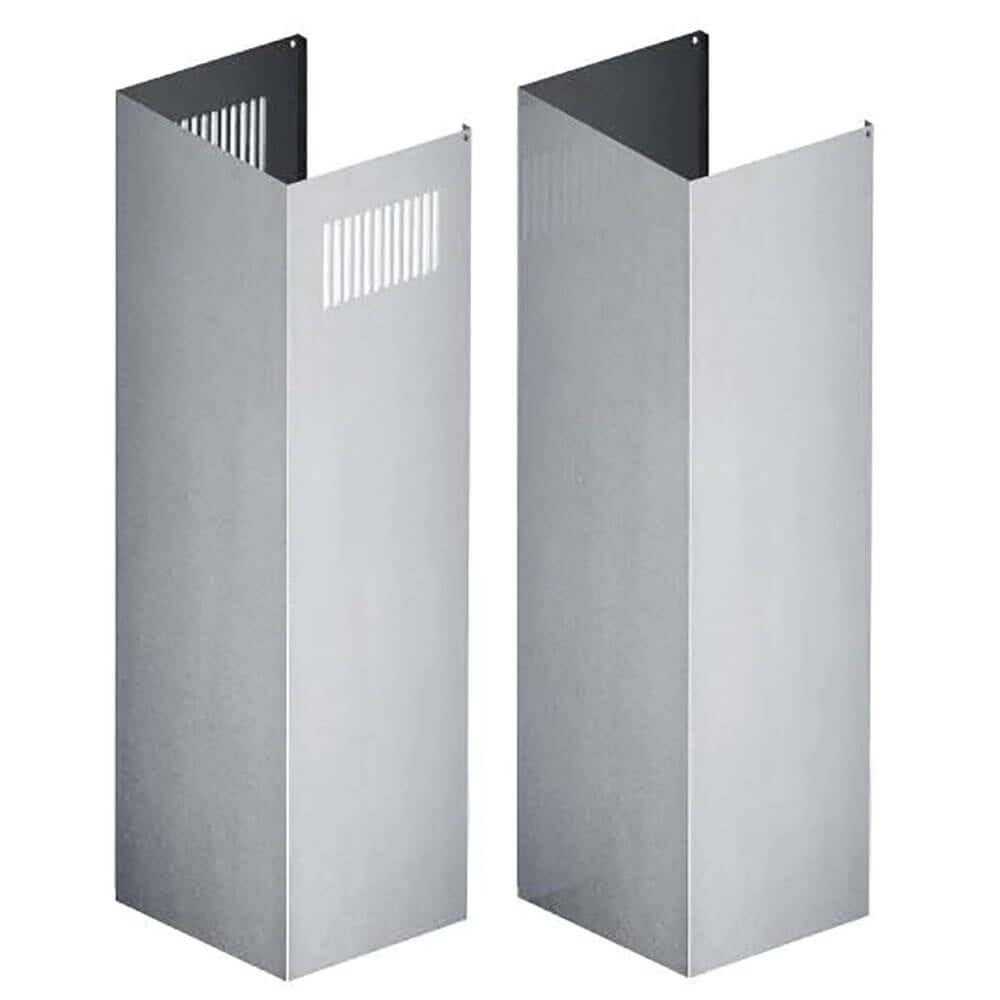 Stainless Steel Range Hood Chimney Extension for 10-12 ft Ceilings