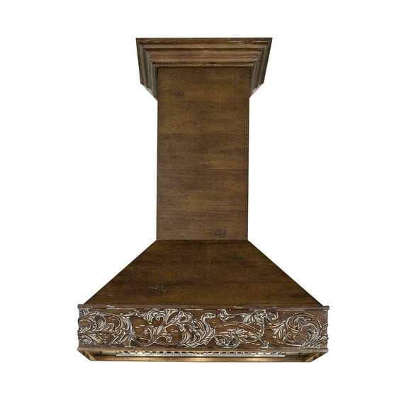 ZLine 373RRRD48 Wooden Wall Mount Range Hood in Walnut
