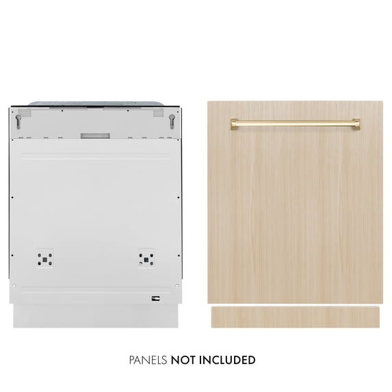 Zline Dwmtz-24-G 24" Wide 16 Place Setting Built-In Panel Ready Top Control Dishwasher -