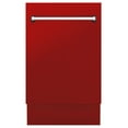 thumbnail image 1 of 18" Top Control Tall Tub Dishwasher in Red Matte with Stainless Steel Tub and 3rd Rack (DWV-RM-18), 1 of 5