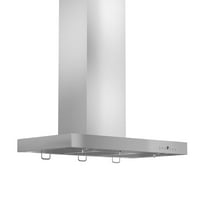 ZLINE 42 in. Wall Mount Range Hood in Stainless Steel with Crown Molding (KECRN-42)