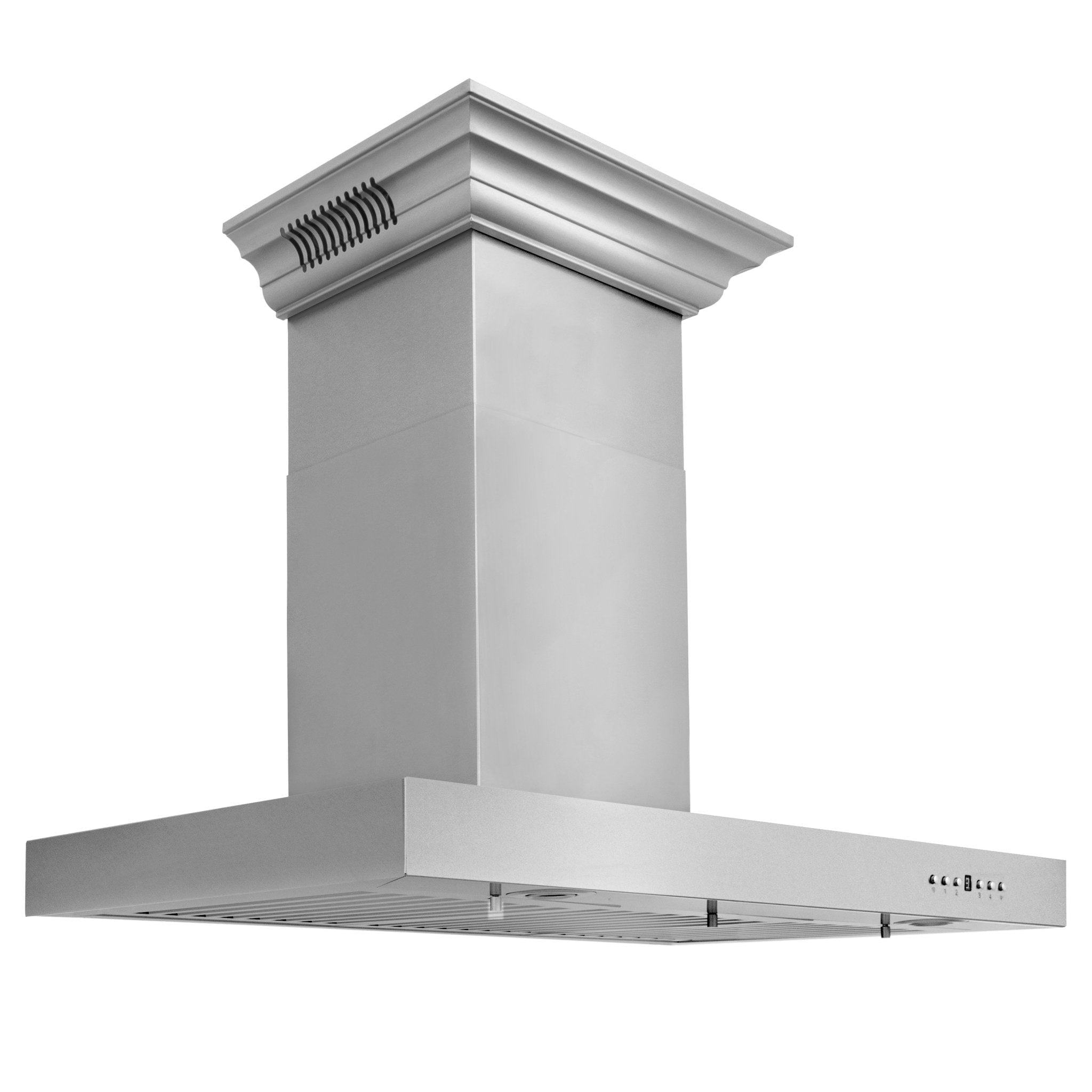 ZLINE 30 in. Wall Mount Range Hood in Stainless Steel with Built-in CrownSound Bluetooth Speakers (KECRN-BT-30)