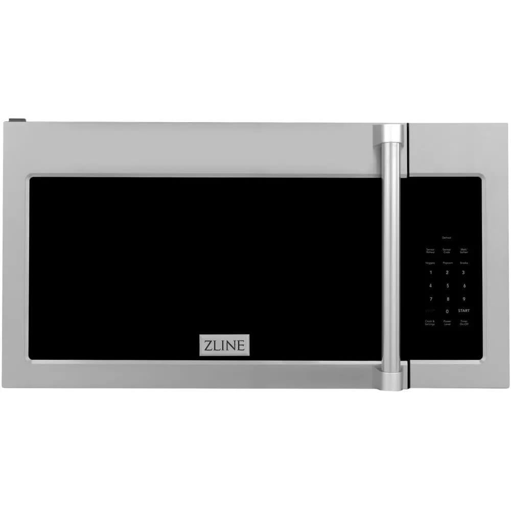 ZLINE Over the Range Convection Microwave Oven in DuraSnow Stainless Steel with Traditional Handle and Sensor Cooking