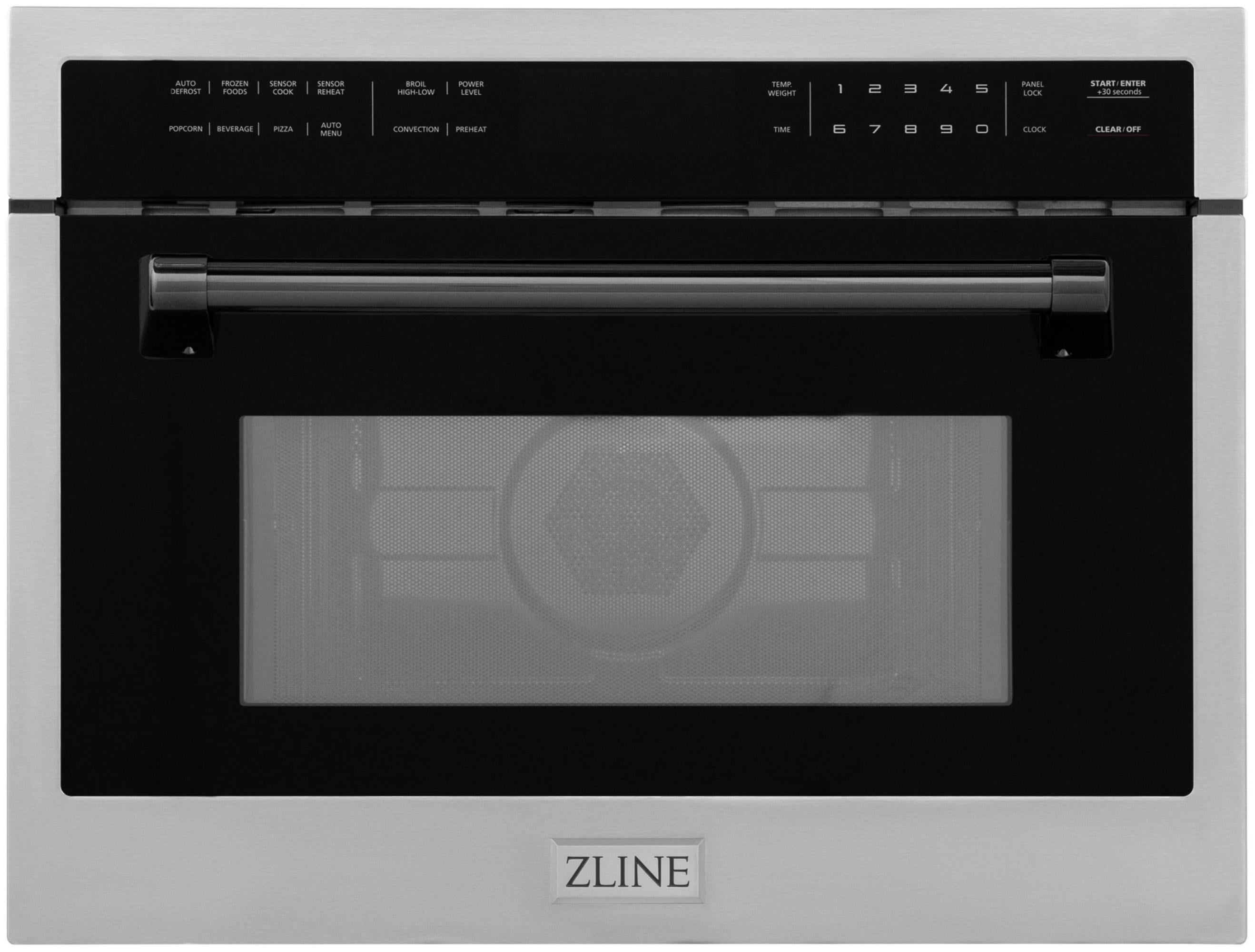 Zline MWOZ-24-MB Autograph Edition 24" Wide 1.6 Cu. Ft. 1000 Watt Built In Microwave -
