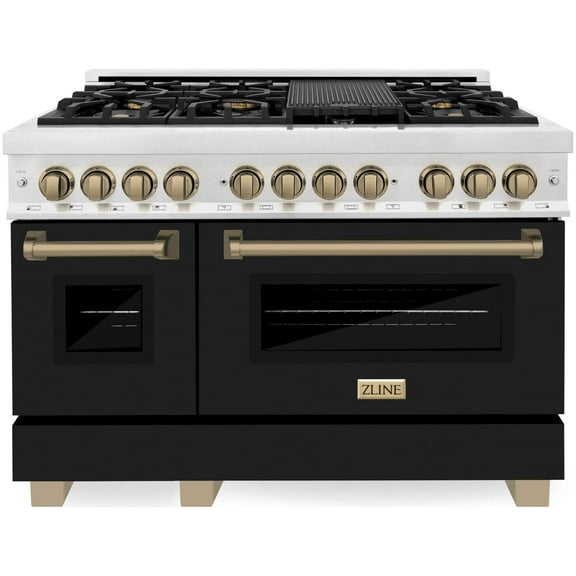 Zline Rasz-Blm-48-Cb Autograph Edition 48" Wide 6 Cu. Ft. Free Standing Fingerprint