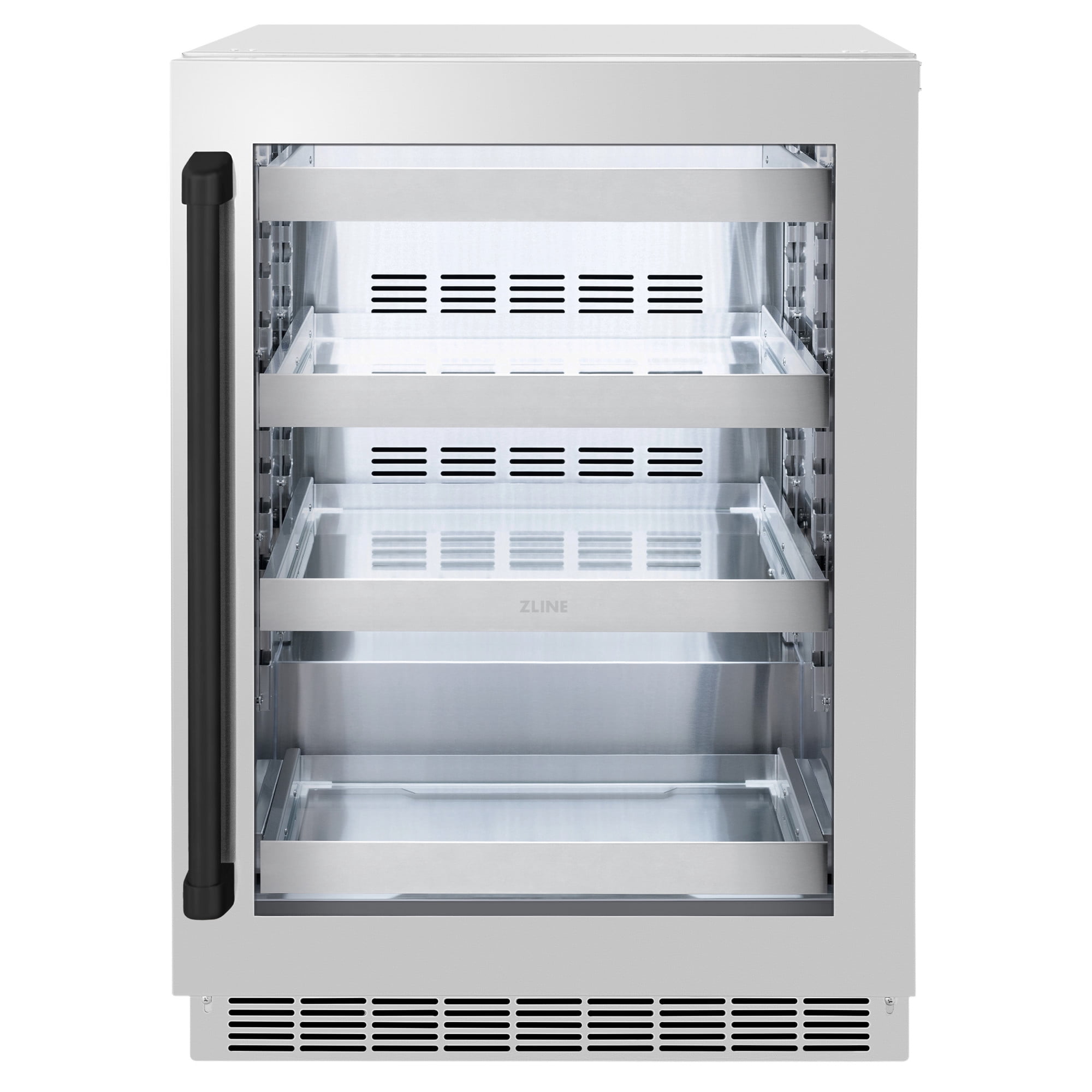Zline Rbsoz-Gs-24 24" Wide 8 Bottle Capacity Or 151 Can Capacity Wine And Beverage Cooler
