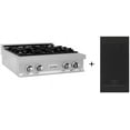 thumbnail image 1 of Zline Rts-Gr-30 30" Wide 4 Burner Natural Gas Rangetop - Stainless Steel, 1 of 2