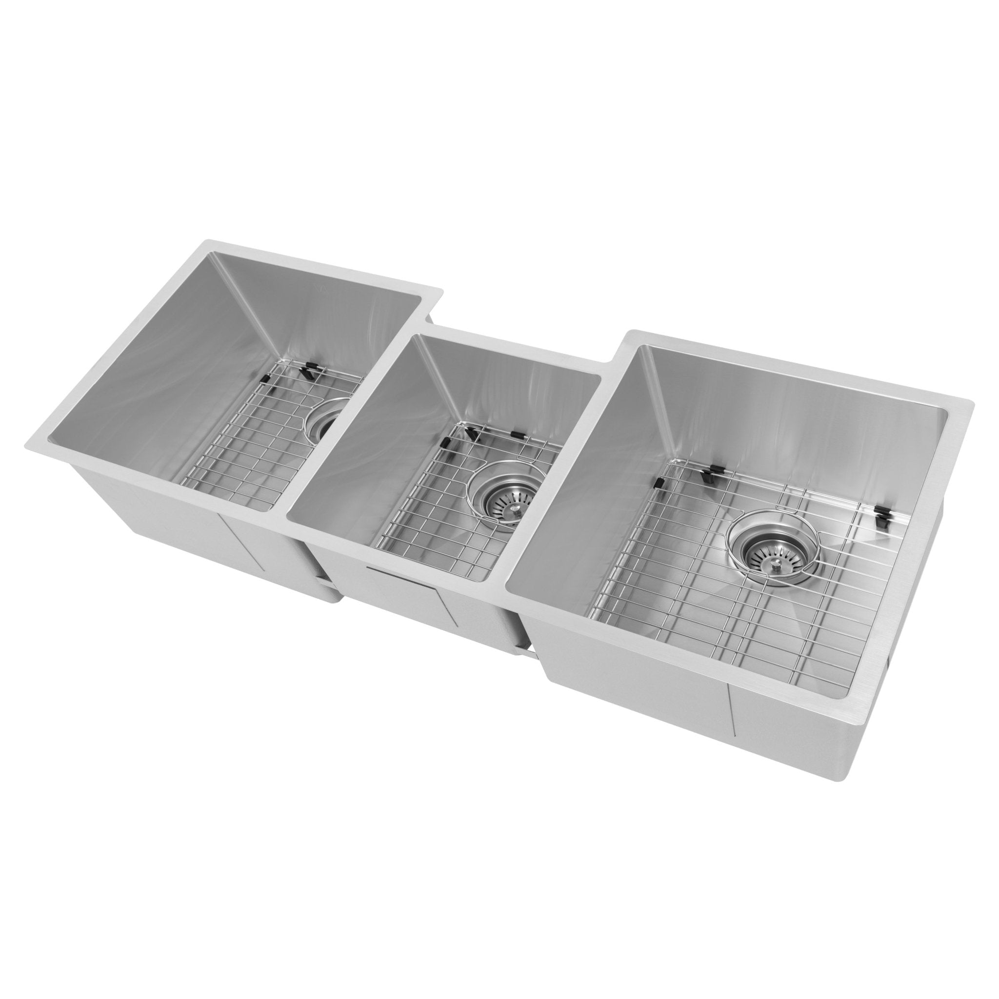 Breckenridge 45" Triple Bowl Stainless Steel Kitchen Sink