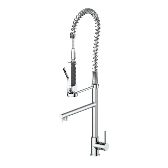 Zline Vng-Kf Van Gogh 2.2 GPM Single Hole Pre-Rinse Pull Down Kitchen Faucet - Chrome