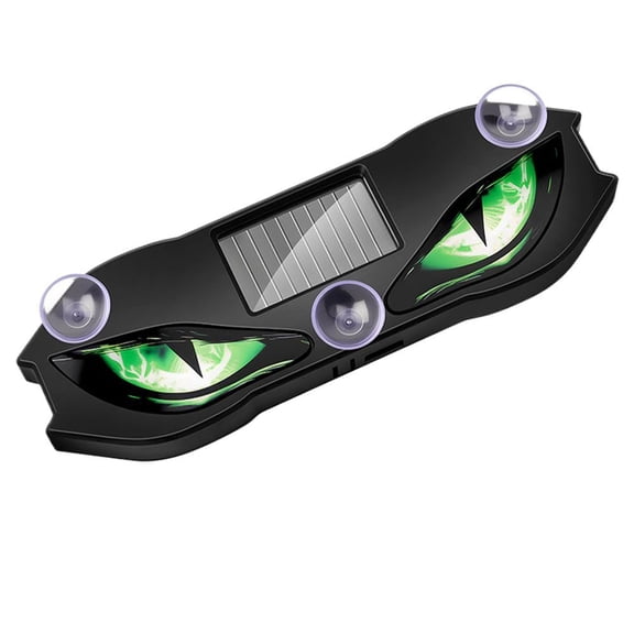 Zlinib Solar Predator Eye LED Window Lights, Waterproof Wireless Dynamic Warning Sign, Windshield and Rear Window Decorative Waterproof Car Ambient Lights