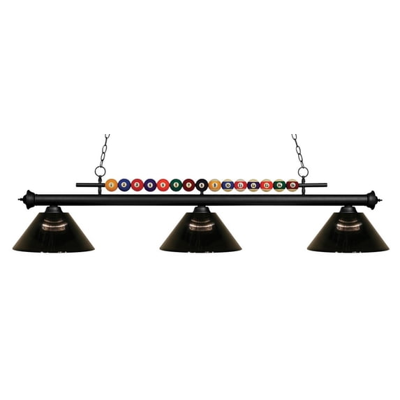 Zlite 170MB-ARS 3 Billiard Light with Shade - Acrylic Smoke