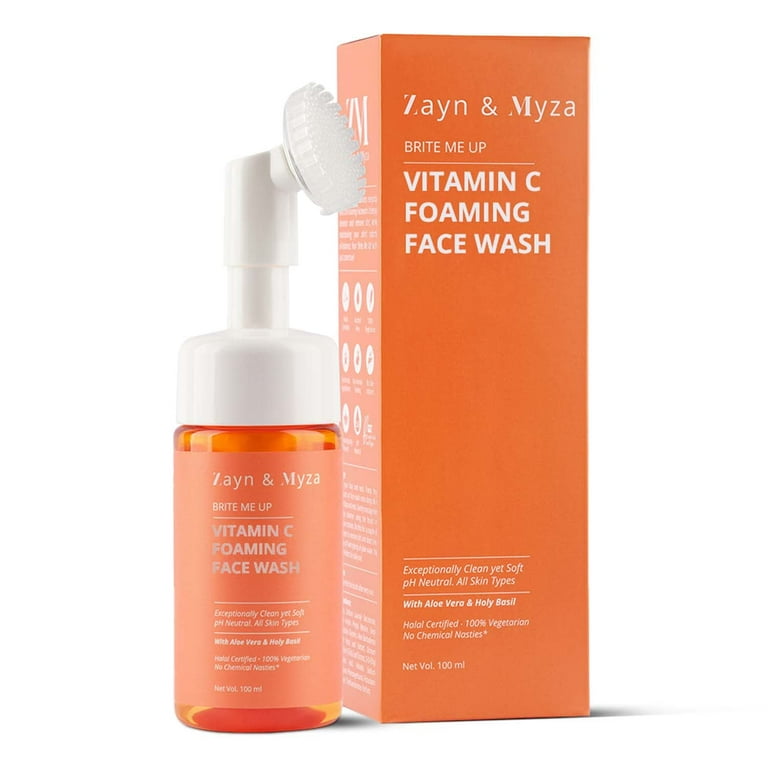 完璧すぎるが故三度も Vitamin Myza & Zayn Zm C Skin Brightens Wash, Face Foaming 洗顔グッズ