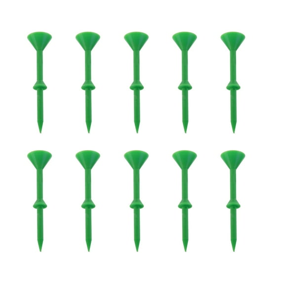 Zmeidao 10Pcs Golf Tees, Plastic Golf Tees, Reduced Friction & Side Spin, for Golfer Practice