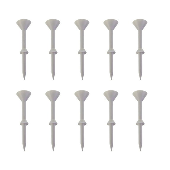 Zmeidao 10Pcs Golf Tees, Plastic Golf Tees, Reduced Friction & Side Spin, for Golfer Practice