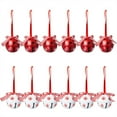 thumbnail image 1 of Zmeidao 12 Pcs Christmas Jingle Bells with Ribbon, Star Cutouts Craft Decorative Bells for Xmas Tree Ornaments Wreath Festival Crafts Home Decorations, 1 of 7