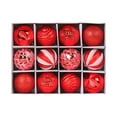 thumbnail image 1 of Zmeidao 12Pcs Christmas Balls Ornaments for Xmas Christmas Tree, Shatterproof Christmas Tree Decorations, Christmas Hanging Ball for Holiday Wedding Party Decoration, 2.36in, 1 of 6