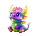 thumbnail image 1 of Zmeidao 2024 New Dragon Baby Christmas Hanging Ornaments for Christmas Tree, Cute Cartoon Flying Dragon Acrylic Xmas Tree Ornament Decoration, Car Pendant Holiday Party Decorations, 1 of 3