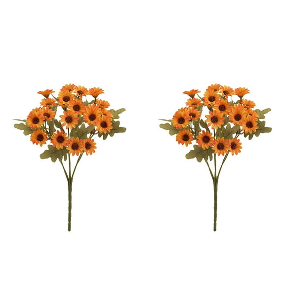 Zmeidao 2Pcs Artificial Flowers Artificial Daisy Flowers, Fake Daisies with Stems for Home Decor, Wedding and Table Centerpiece