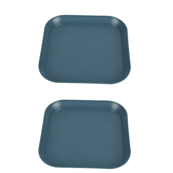 Zmeidao 2Pcs Fatigue Relief Cat Bowl, Plastic Shallow Food Dish, Wet Feeding Bowl Wide and Small Plate for Cats and Small Dogs