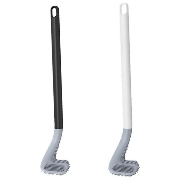 Zmeidao 2Pcs Golf Toilet Brush, Toilet Cleaning Brush, Flexible Toilet Bowl Cleaning Brush with Long Handle, No Dead Corner