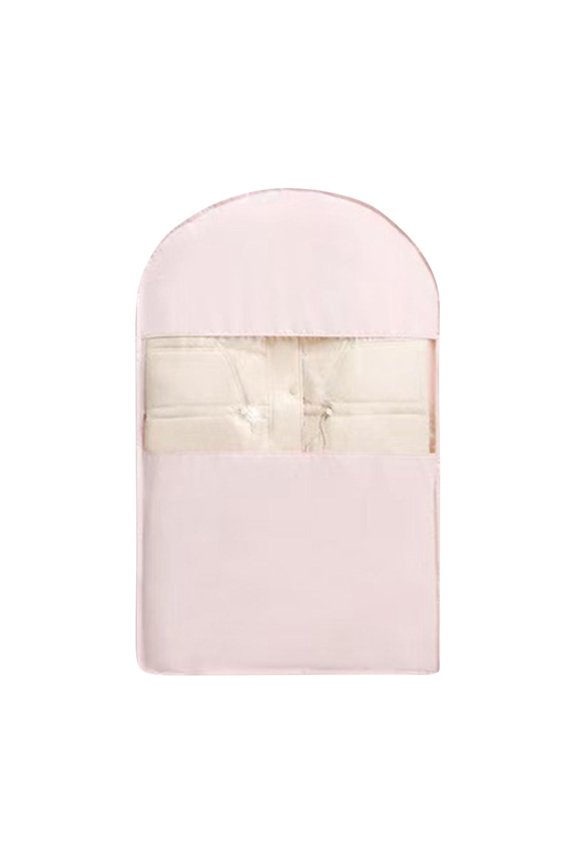 2Pcs Space Saving Hanging Garment Bag with Self Compression Zipper, Dustproof Clothes Storage Cover for Down Coats, Suits, Jackets, Closet Organizer