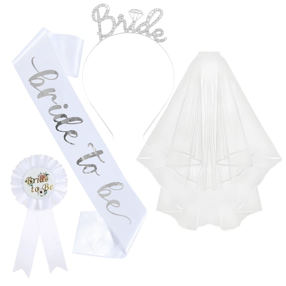 Zmeidao 4Pcs Bachelorette Party Decorations Kit, Bride To Be Shower Decorations, Wedding Decorations