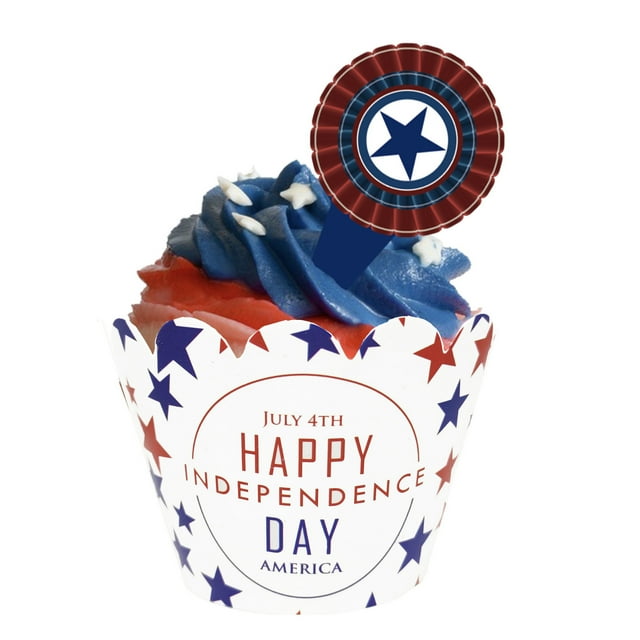 4th of july cupcake decorations