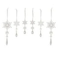 thumbnail image 1 of Zmeidao 6Pcs Christmas Tree Ornaments, Christmas Snowflake Icicle Drop Hanging Ornaments for Xmas Holiday Party Decorations New Year Party Winter Decor, 1 of 9