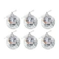 thumbnail image 1 of Zmeidao 6Pcs Mirror Disco Ball Silver Hanging Ornaments Reflective Mirror Christmas Balls, Suitable for Christmas, Wedding, Family Party Decoration 1.97in, 1 of 5