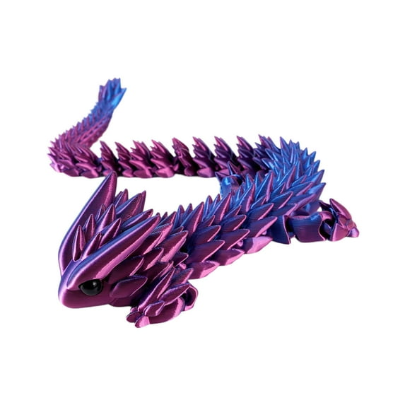 Zmeidao Articulated Crystal Dragons Dragon Desk Toys, Flexible Articulated Dragon, Animal Model, Gifts for Dragon Lovers