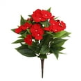 thumbnail image 1 of Zmeidao Artificial Impatiens Bouquet, Silk Faux Flowers for Outdoor Impatiens Plants Decor Indoor Planters Balcony Decorations, 1 of 4