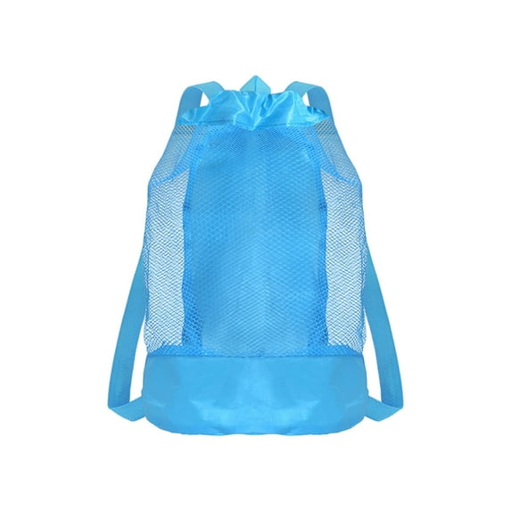 Zmeidao Beach Toys Mesh Bag, Travel Sand Toys Backpack with Adjustable Shoulder Strap, Travel Beach Toys