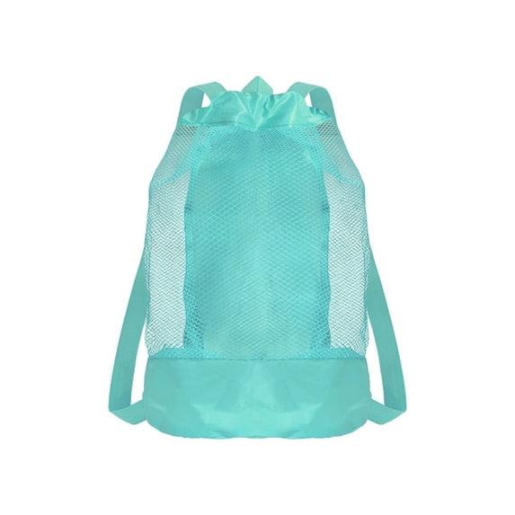 Zmeidao Beach Toys Mesh Bag, Travel Sand Toys Backpack with Adjustable Shoulder Strap, Travel Beach Toys