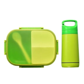 Zmeidao Bento Lunch Box with Water Bottle, Lunch Containers with 3 Compartments, Leak-Proof, Durable