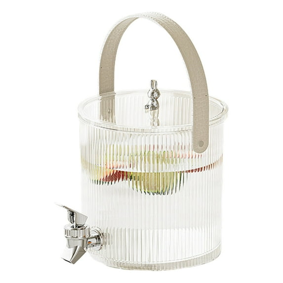 Zmeidao Beverage Dispenser with Spigot, Cold Drink Ice Tea Dispenser Juice Water Dispenser for Party Wedding