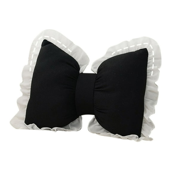 Zmeidao Bow Pillow Bow Shaped Pillow Decorative, Lace Bowknot Throw Pillow, Cute Bow Shaped Pillows for Sofa Couch Bed Living Room Bedroom