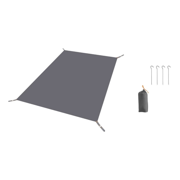 Zmeidao Camping Tarp, Waterproof Tent Sunshade Cloth Picnic Mat for Tent, Hiking, Garden and Traveling, 4 Ground Nail, 82.7x55in