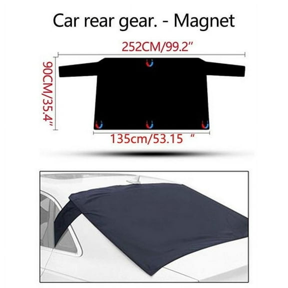 Zmeidao Car Windshield Snow Cover, Heavy-Duty Waterproof Winter Car Windshield Cover, Front Window Automotive Covers for Car Trucks