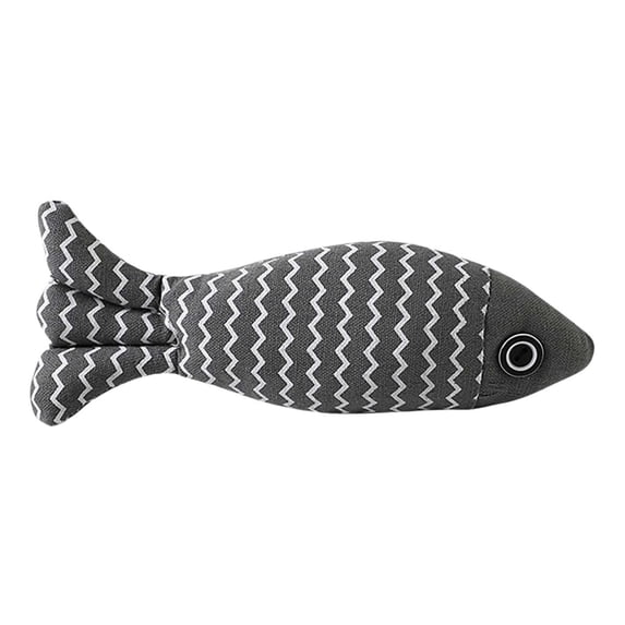 Zmeidao Cat Toys Plush Fish, Cute Fish Shaped Chew Toy for Cats, Interactive Kitten Exercise Kicker Toys for Indoor Cats