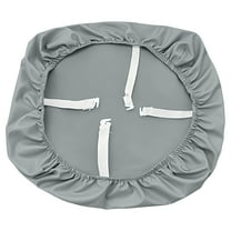 Zmeidao Chair Seat Covers, Pu Leather Waterproof Dining Chair Covers, Removable Stretch Chair Protector Seat Cushion Slipcovers for Home, Kitchen